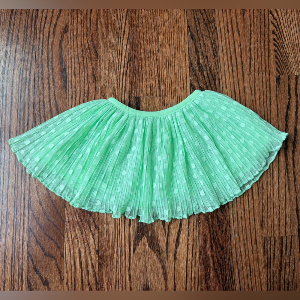 Cat & Jack Green Pleated Skirt - Size 0-3 months